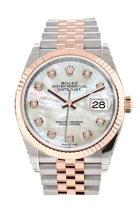 rolex women's mother of pearl watch|Rolex datejust 36.